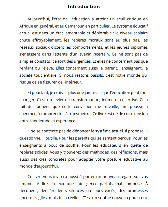 Miniature : Ton Enfant N’est Pas Bête Et si tu réapprenais à l’éduquer ? - Siewe Handji