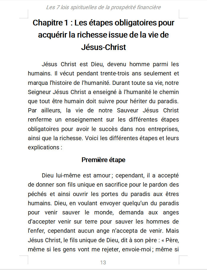 Thumbnail: Les 7 lois spirituelles de la prospérité financière - Hippolyte KOALA