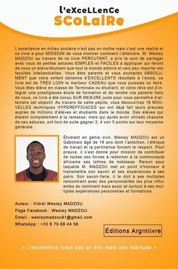 Thumbnail: L'excellence scolaire - Vidrel Wesley MADZOU