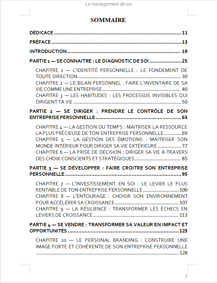 Miniature : Le management de soi - TONYE Carl Emmanuel