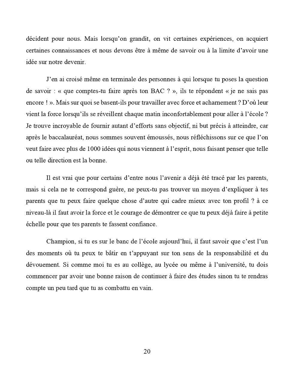 Thumbnail: L'excellence scolaire - Vidrel Wesley MADZOU