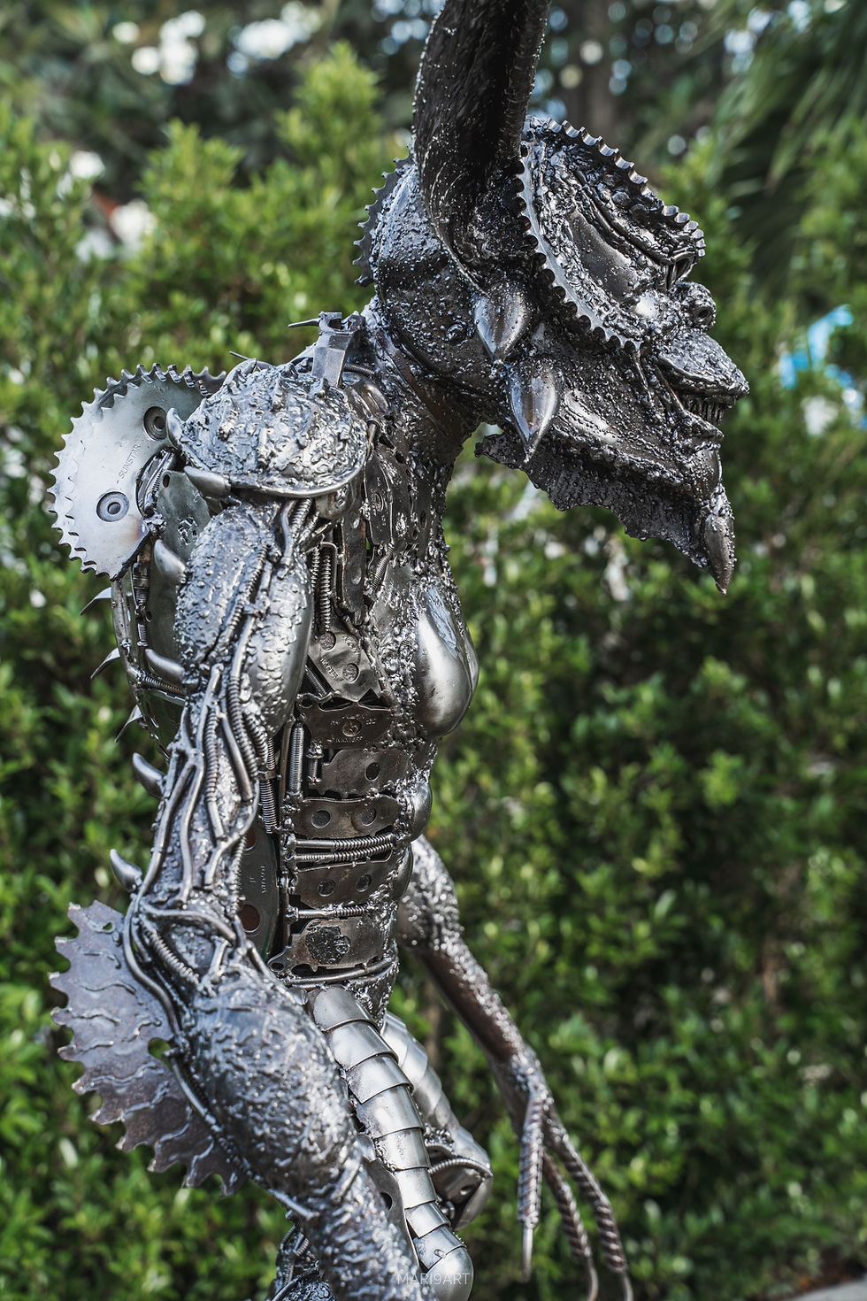 Miniature : Sculpture de ferraille Gremlin