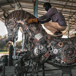 horse life size making