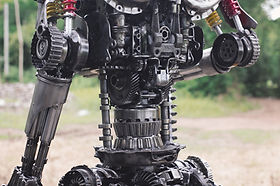 7FT IRONATOR FIGURE METAL SCULPTURE 7FT IRONATOR FIGURE METAL SCULPTURE
