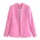 Thumbnail: Women Suits Long Sleeve v Neck Oversized Blazer+High Waist Wide Leg Pants