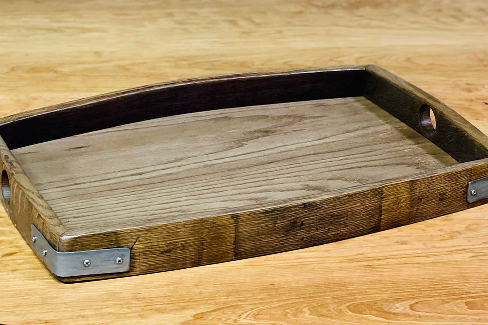 Thumbnail: Bourbon Barrel Stave Serving Tray