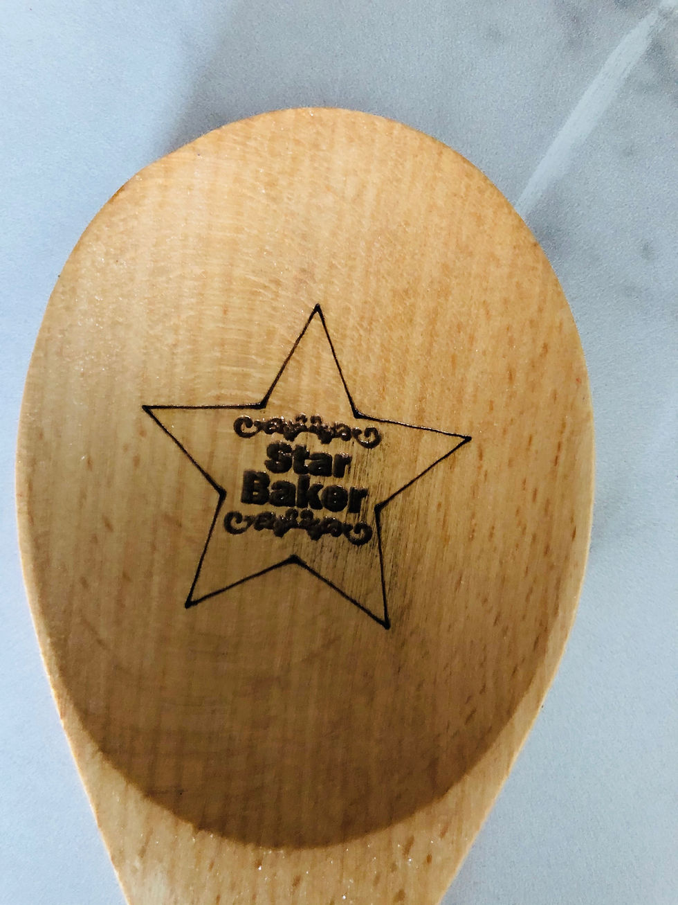 Thumbnail: Set of Three Wooden Bake Off Themed Spoons