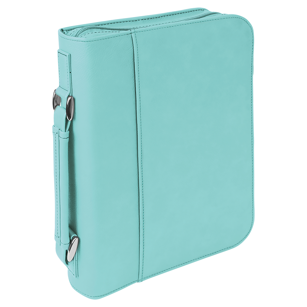 Thumbnail: Faux Leather Bible Cover with Zipper& Handle