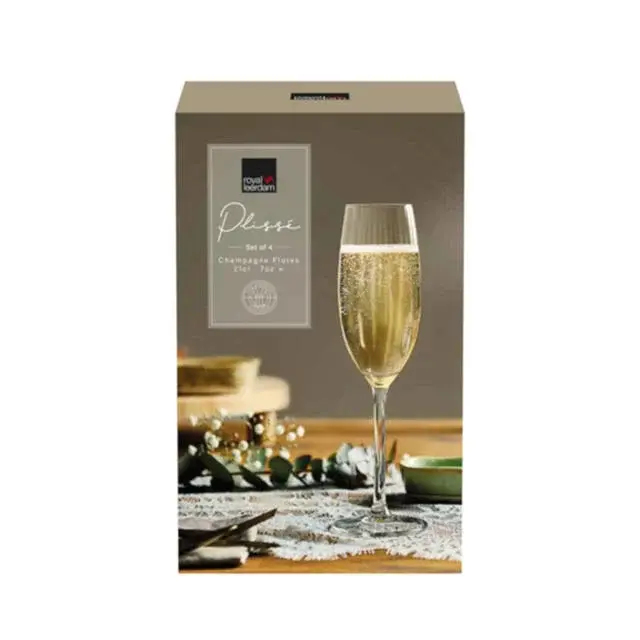 الصورة المصغرة: PLISSÉ Flute 210ml - 4pcs