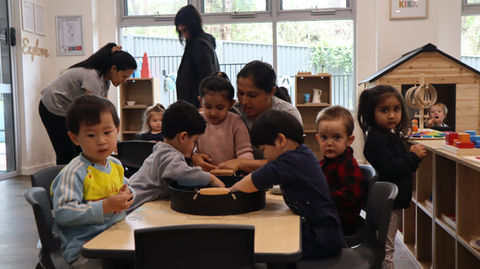 Kids learning while playing