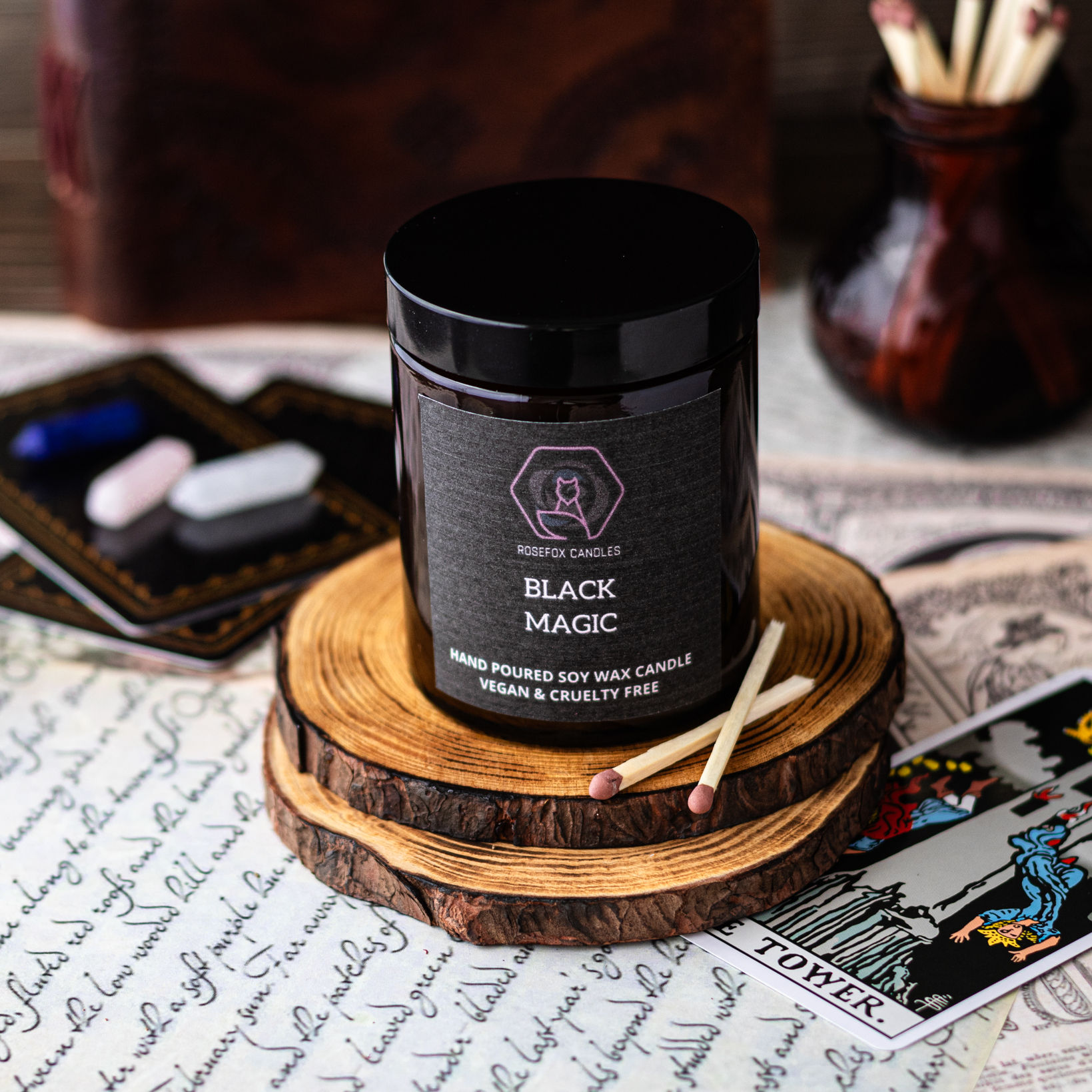 Frankincense, Bergamot and Patchouli Scented Soy Jar Candle