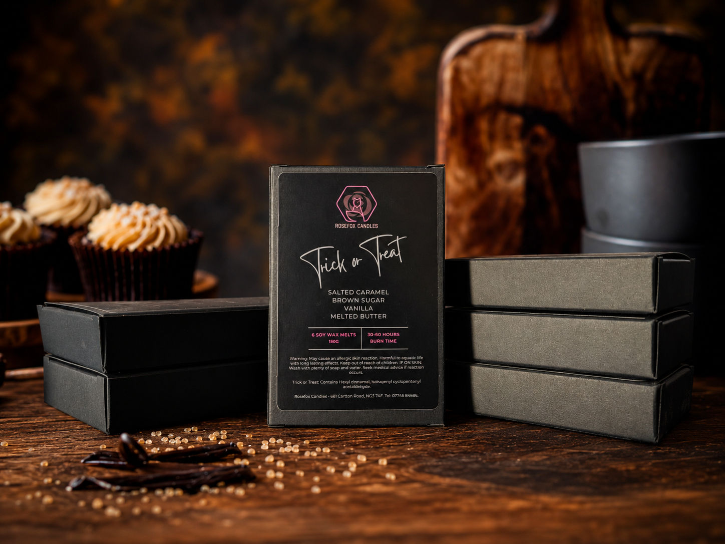Salted Caramel, Brown Sugar and Vanilla Scented Soy Wax Melts