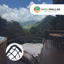 glamping, Malla catamarán, creación des espacios recreativos, espacios naturales, mallas seguras