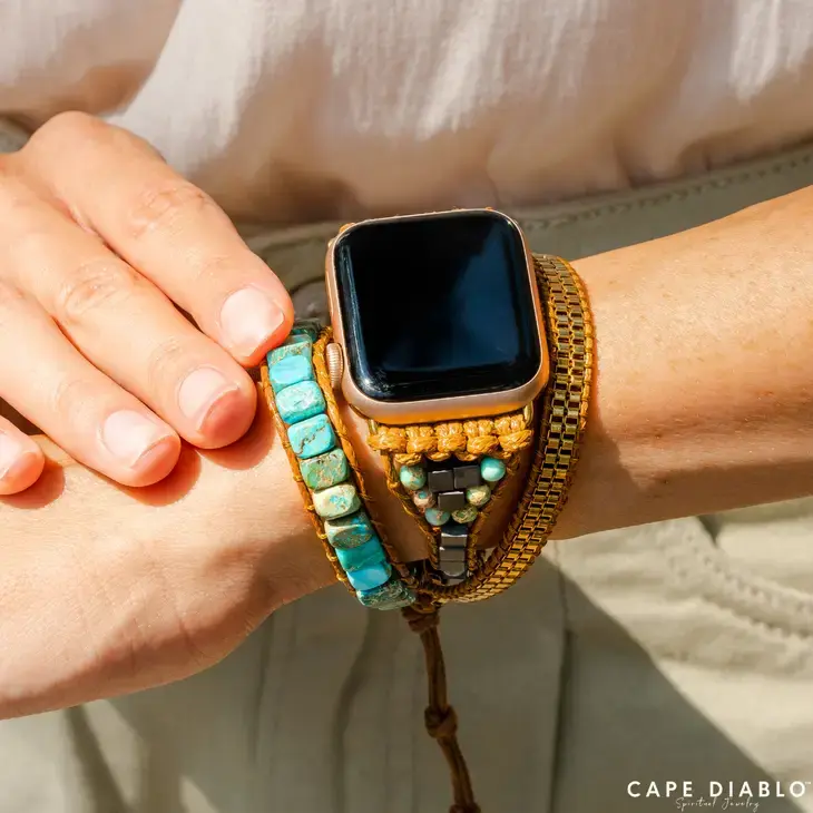 Thumbnail: Turquoise Calming Energy Apple Watch Strap