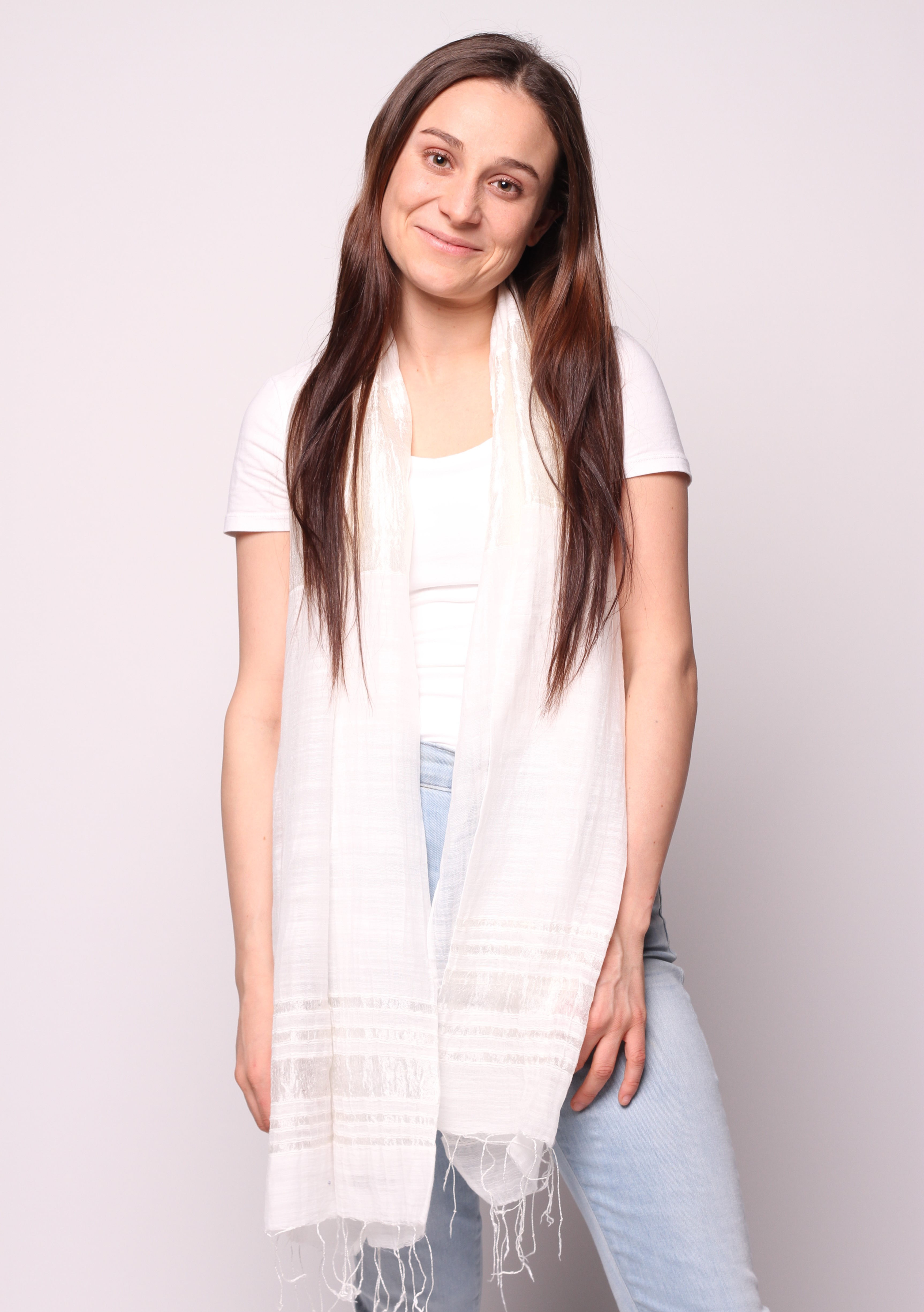 Hoi An Scarf in White