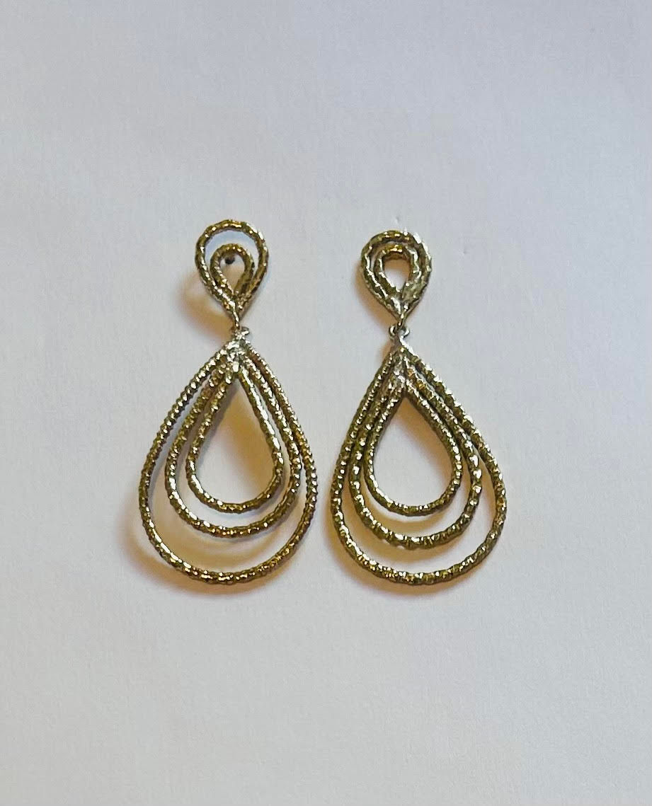 Teardrops Earrings (Gold Brass)