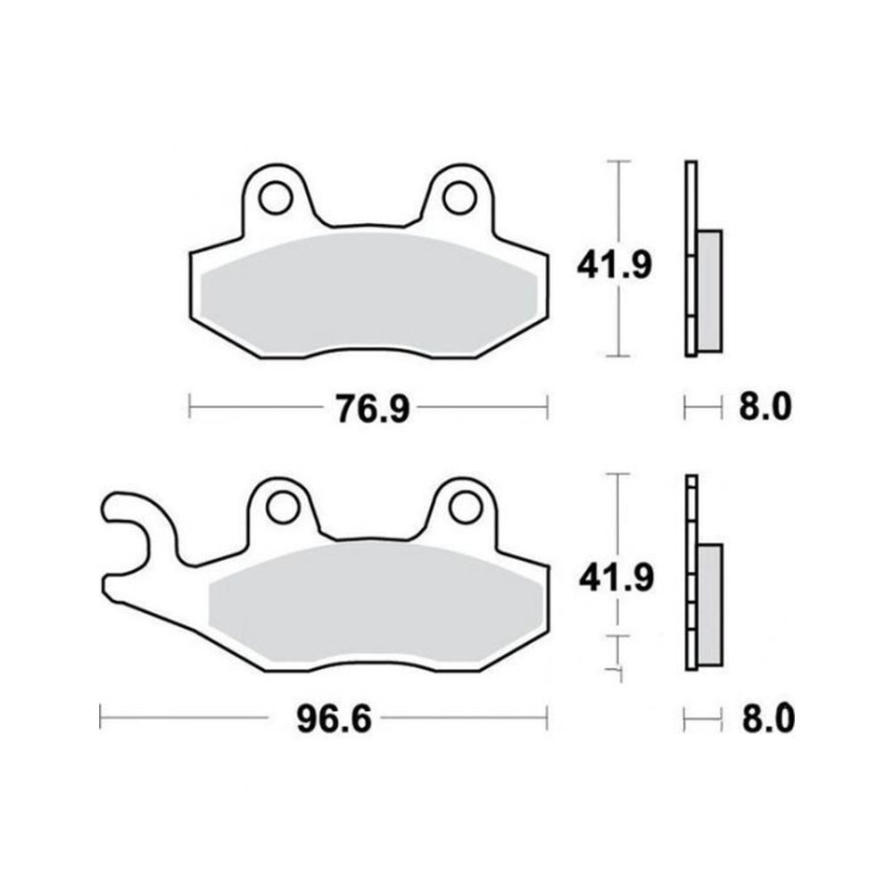 SIFAM Disk pločice PERFTEC R90 S1040BR ( SEMI SINTER )