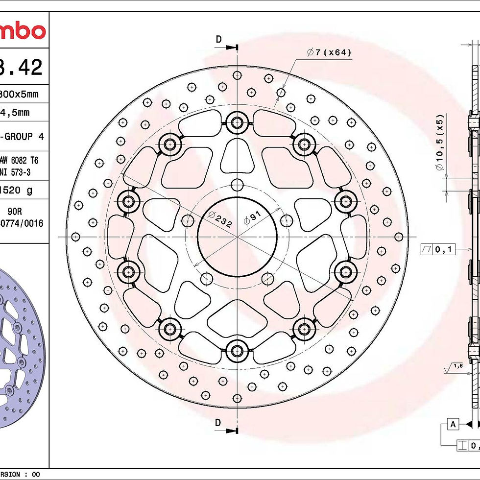 Thumbnail: BREMBO kočioni disk Serie Oro 78B40842