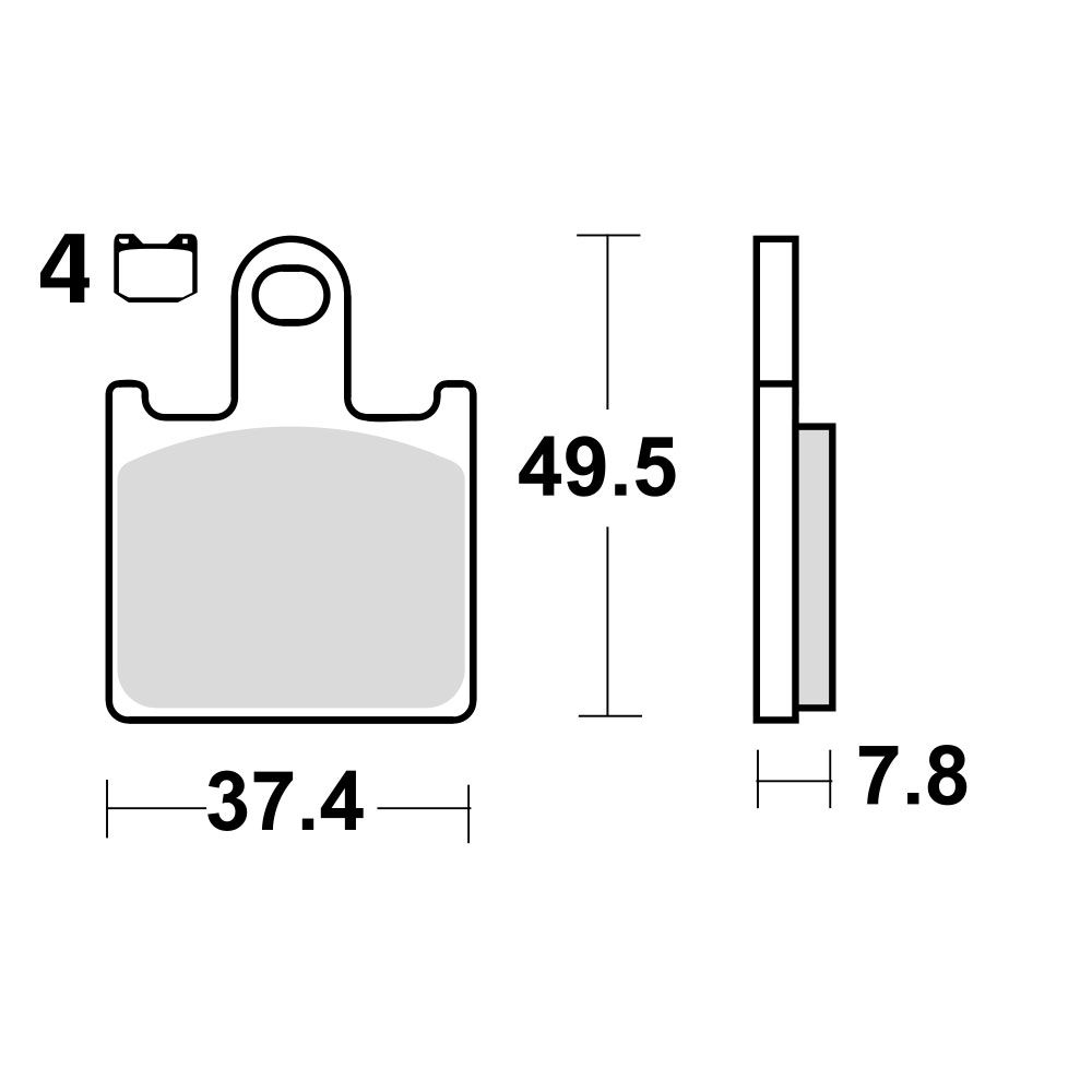 TRW Lucas kočione pločice MCB789SV ( SINTER ) set 4 komada