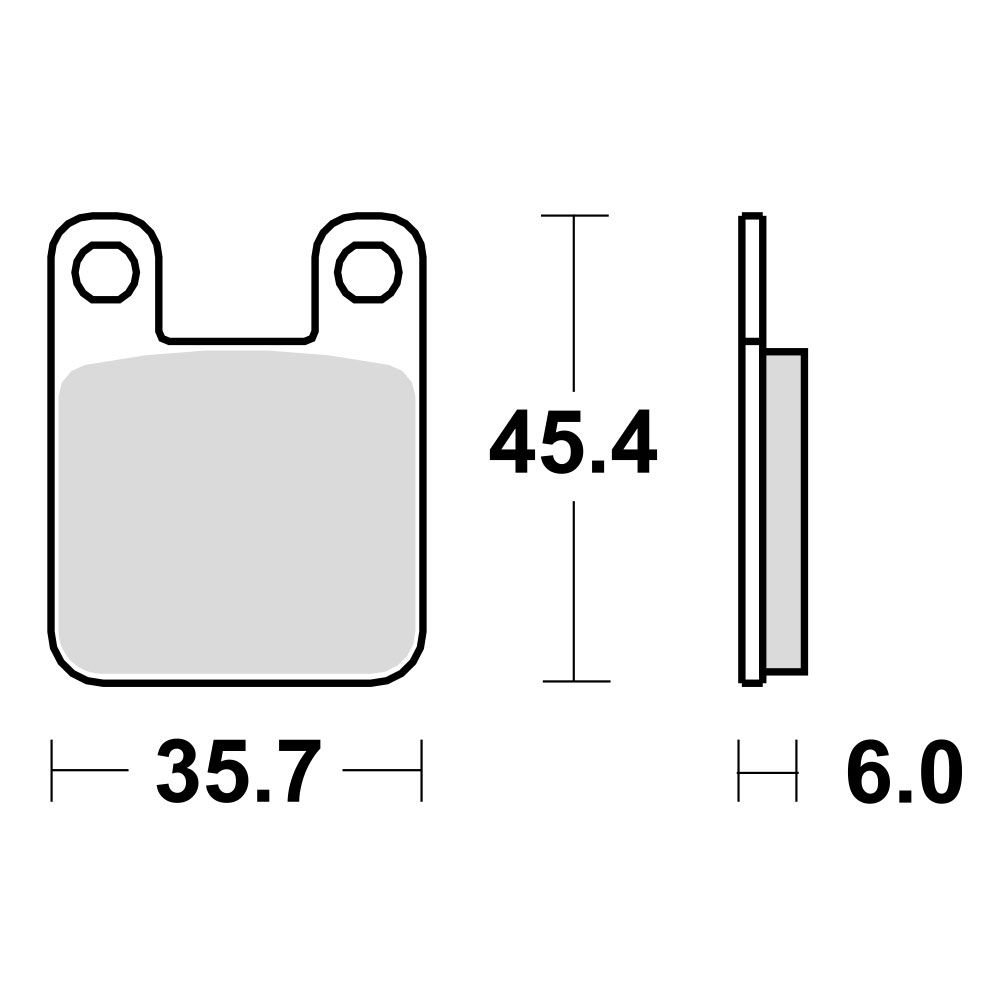 TRW Lucas kočione pločice MCB535 ( ORGANIC )