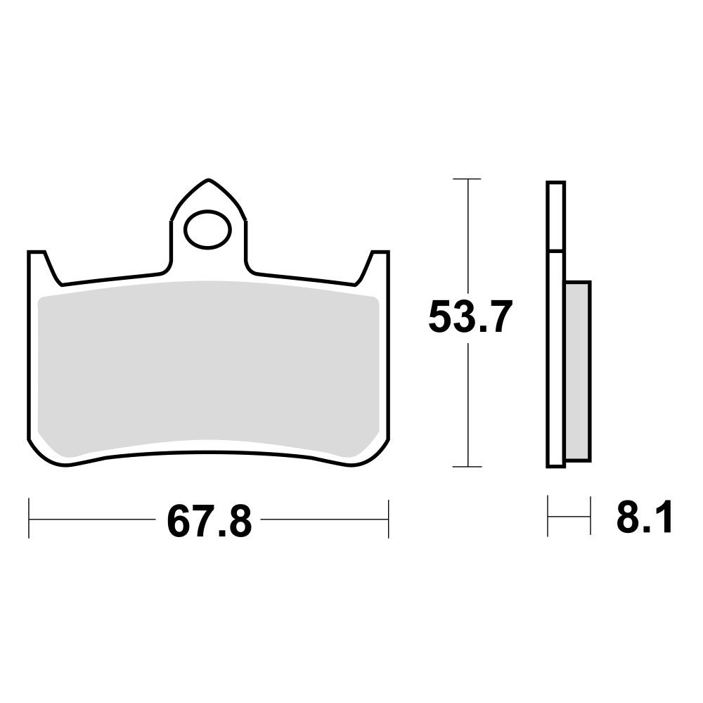 TRW Lucas kočione pločice MCB593CRQ ( TRACK - CARBON )