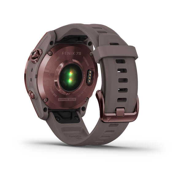 Thumbnail: fēnix® 7S Sapphire Solar - Dark Bronze Titanium with Shale Grey Band