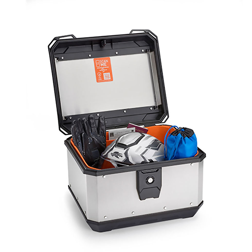 Thumbnail: KAPPA K'Metrobox centralni kofer Alu sivi Monolock 40L KMX400A