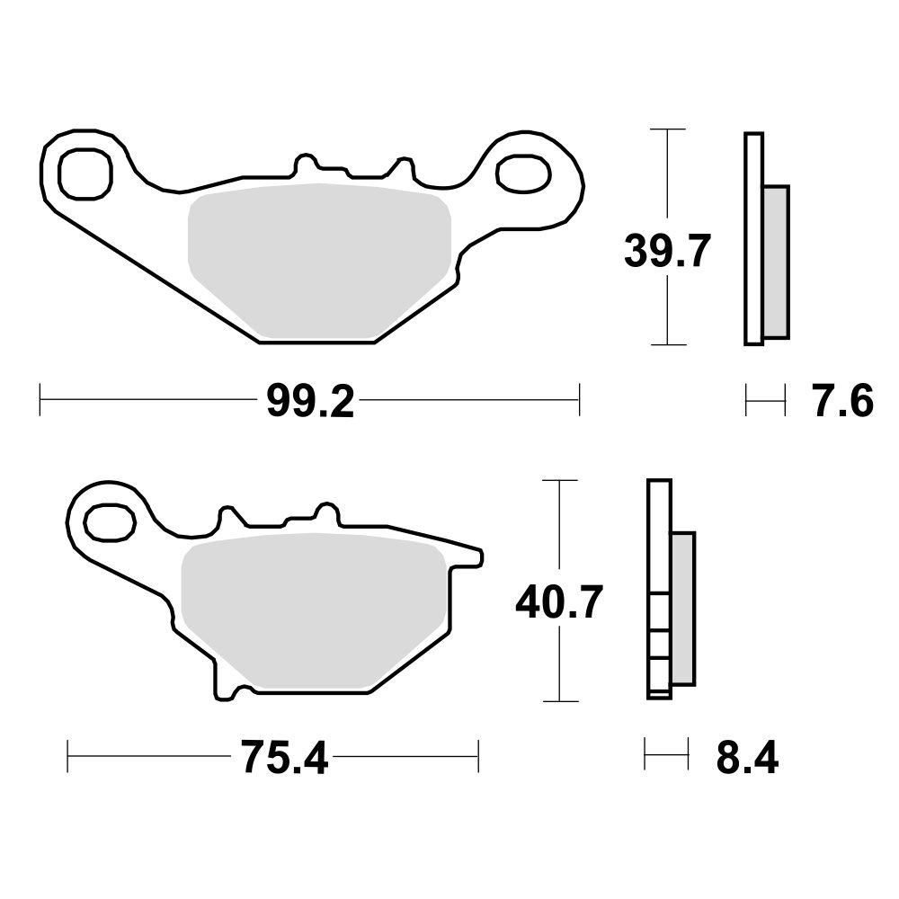 TRW Lucas kočione pločice MCB679 ( ORGANIC )