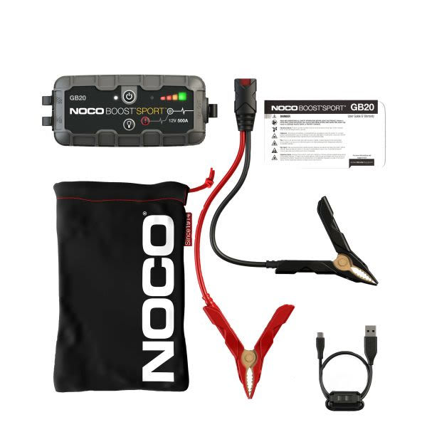 Thumbnail: NOCO Booster GB20, voltage: 12 V, max. cranking ampere: 500 A, cable length: 0,3
