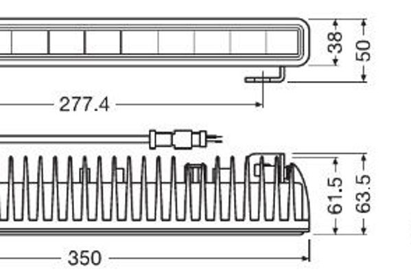 Thumbnail: OSRAM Work light LEDriving LIGHTBAR SX300-SP, 12/24V, 2600lm, 6000K, certificati