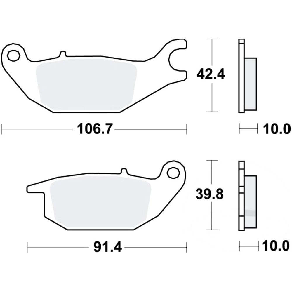 TRW Lucas kočione pločice MCB883 ( ORGANIC )