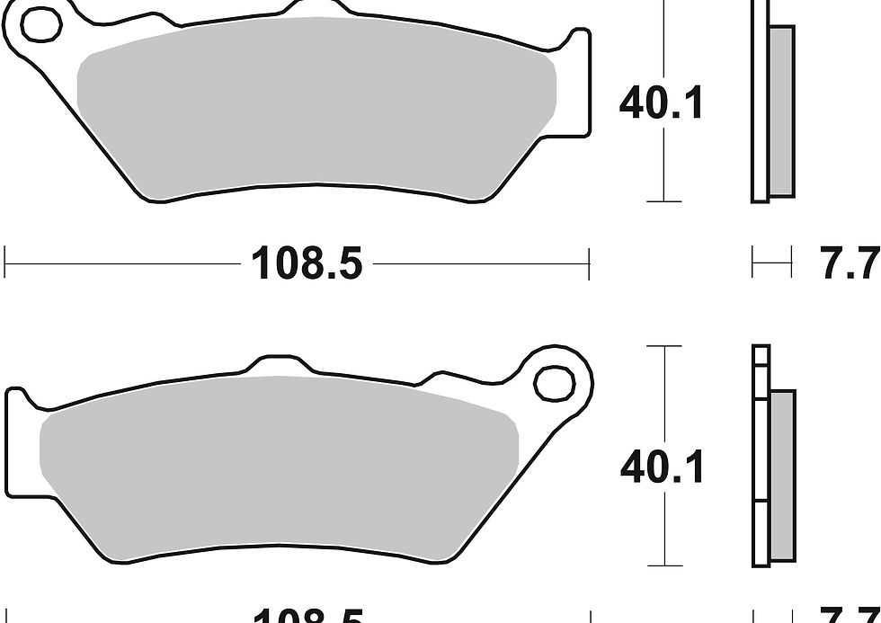 Thumbnail: BREMBO kočione pločice (Sinter Road) 07BB03SP