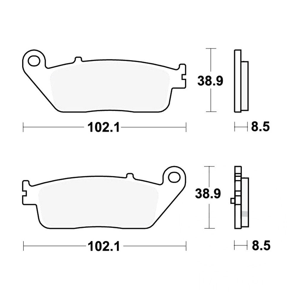 TRW Lucas kočione pločice MCB845SRM ( MAXI - SCOOTER SINTER )