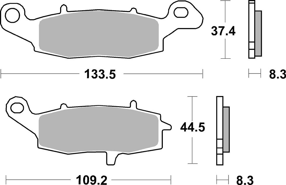 Thumbnail: BREMBO kočione pločice (Sinter Road) 07KA19SA
