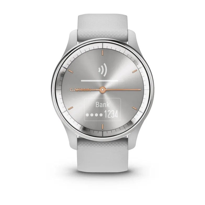 Thumbnail: GARMIN vívomove Trend Mist gray (Silver Stainless Steel Bezel)
