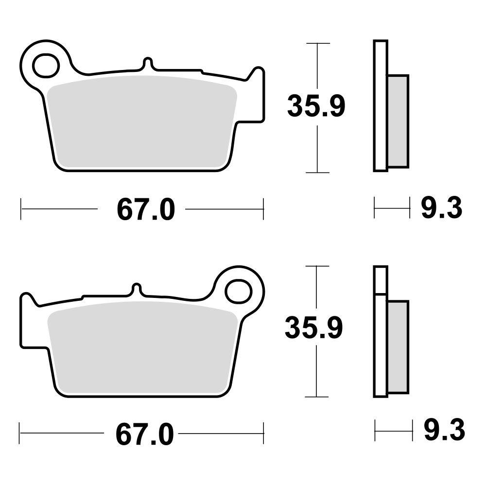 TRW Lucas kočione pločice MCB739EC ( ORGANIC )