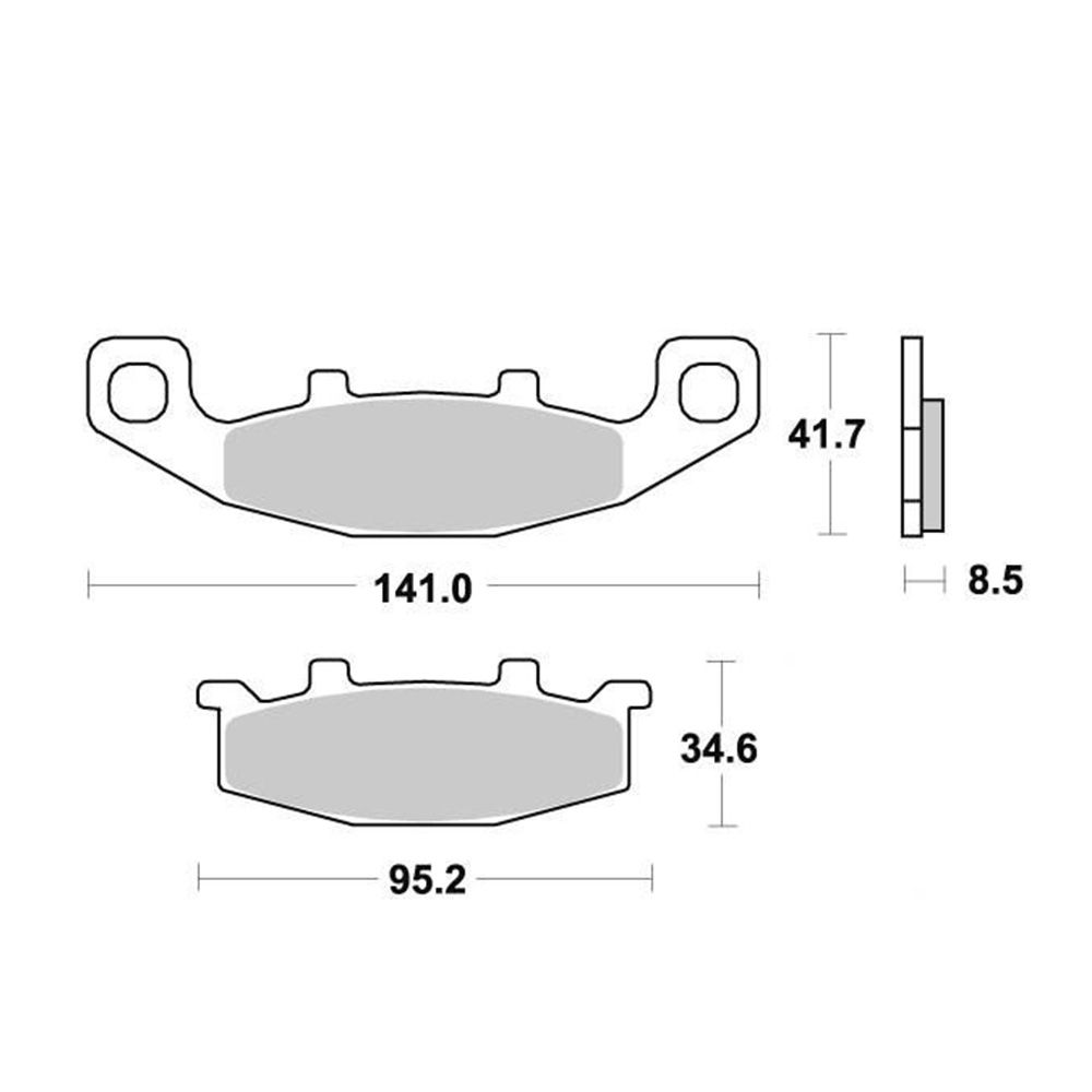 KYOTO Disk pločice PERFTEC R90 S1004AR ( SEMI SINTER )