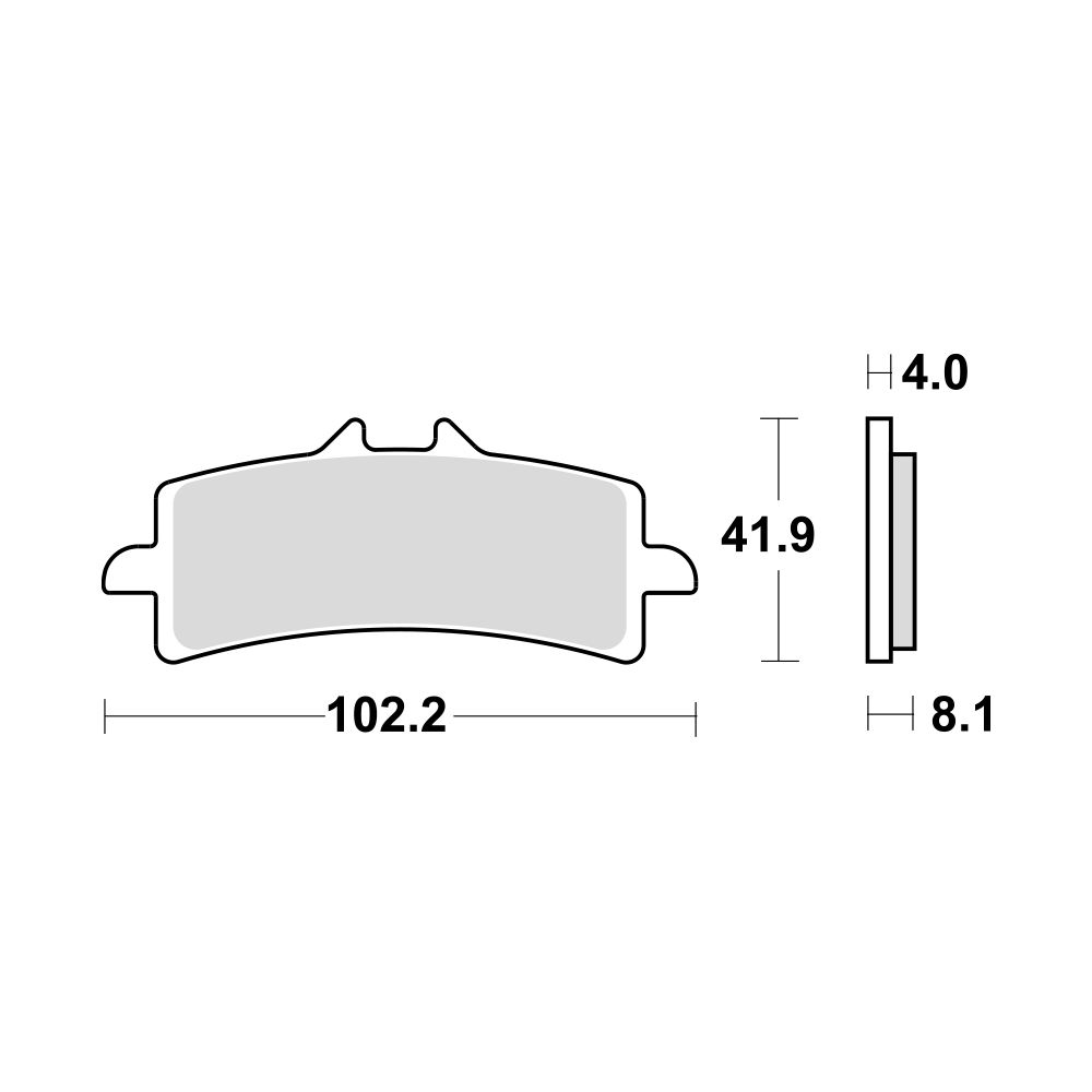 TRW Lucas kočione pločice MCB858TRQ ( TRACK - SINTER )