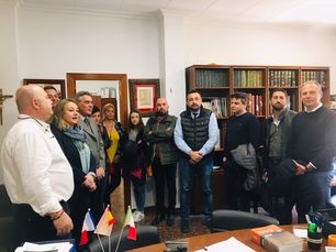 Recepción en el Ayuntamiento de Náquera para apoyar la primera planta de tratamiento de lodos en Ita