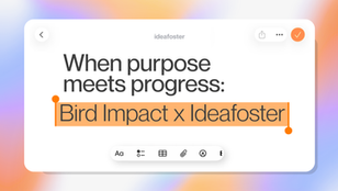 Bird Impact Acquires Ideafoster: A Partnership driving new ways to innovate
