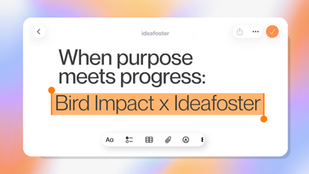 Bird Impact Acquires Ideafoster: A Partnership driving new ways to innovate