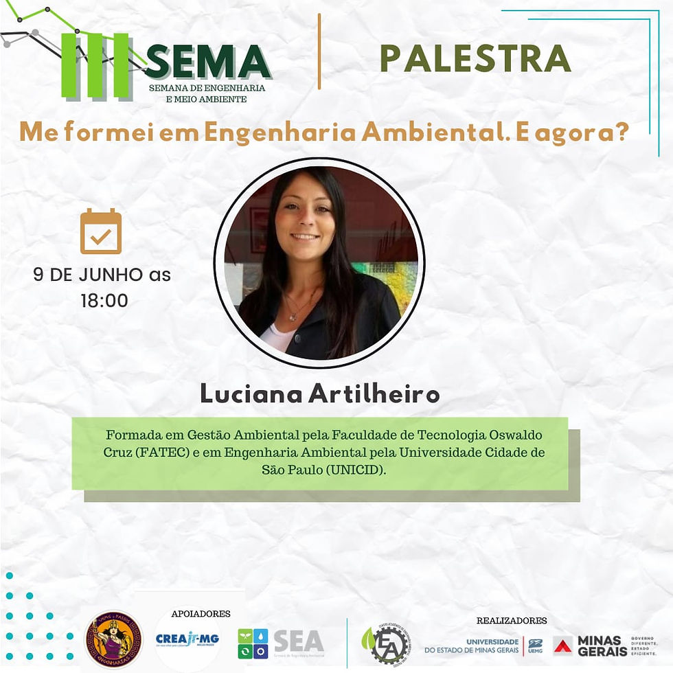 Anúncio de uma palestra