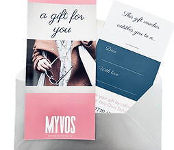 Gift vouchers for personal styling services.