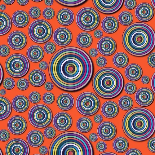 Thumbnail: Scope Kaleidoscope Abstract Pattern Leggings