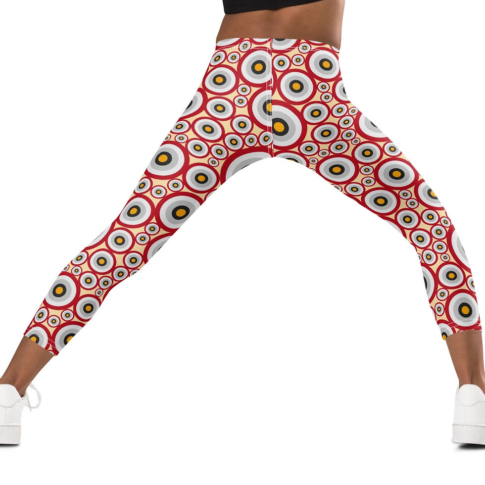 Thumbnail: 2014 Spots Red T2-7  Kid's Leggings