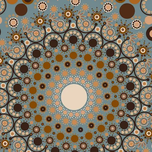 Thumbnail: Radiating symmetrical mandala pattern in earthy neutral tones