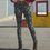 Thumbnail: 2036 Steam on Black Yoga Leggings