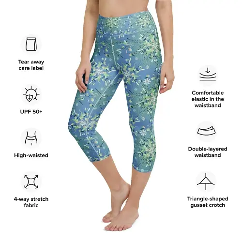 Thumbnail: Garment specifications: adult leggings with smooth yarn and raised waistband