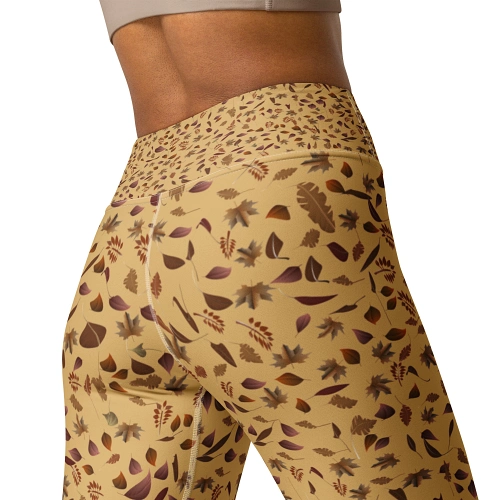 flat leggings image of Autumn Leaves leggings
