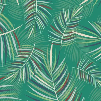 Thumbnail: Abstract botanical artwork in cool blues, greys, and muted red-violets